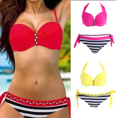 bathing suit, plaid, Summer, women swimsuit