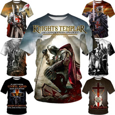 Mens T Shirt, knightstemplar, Shirt, short sleeves