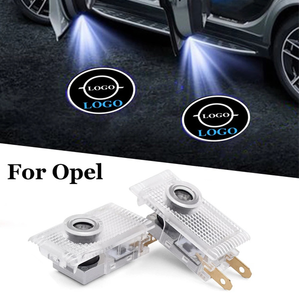 2PC Car LED Door Warning Light Logo Projector For Opel Astra h