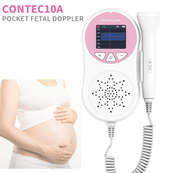 Home Ultrasound Fetal Doppler, Pocket Baby Heart Monitor, 3MHz Fetal