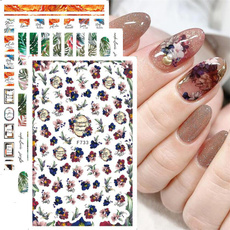 nail stickers, Fashion, art, leafnailsticker