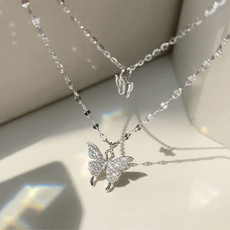 butterfly, clavicle  chain, Fashion, Jewelry