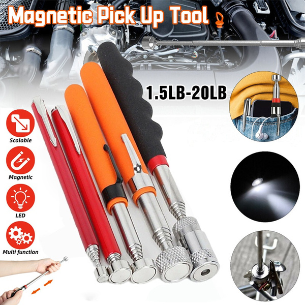 thumbnail image 2 of 3Pcs Square Telescoping Inspection Mirror LED Telescoping Pick Up Tool Set Strong 2 of 10