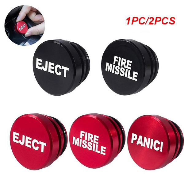 1/2pcs Universal Fire Missile Eject Button Car Cigarette Lighter