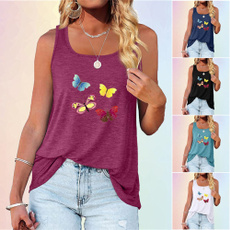 butterflyprint, Tops & Tees, Vest, vestshirt