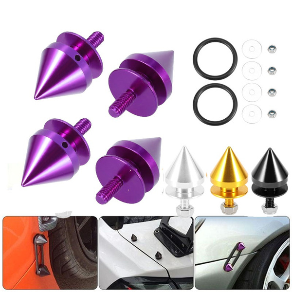 X AUTOHAUX Aluminum Alloy Spike Quick Release Fasteners For Car Bumpers