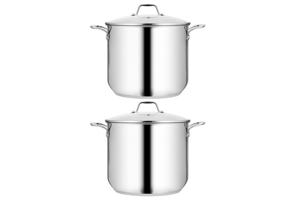 Nutricraft 12 qt. Roaster  Stock Pot and Cover 11L, Titanium Stainles