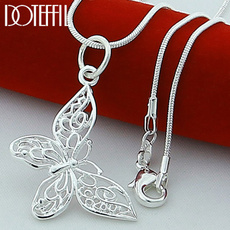 butterfly, Sterling, 925silverchain, 925 sterling silver