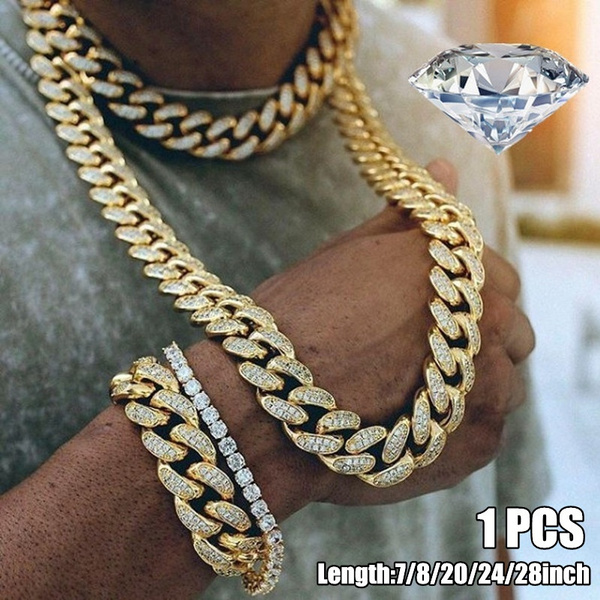 1PCS New Fashion 24K Gold / 925 Silver Plated Solid Stainless Steel ...