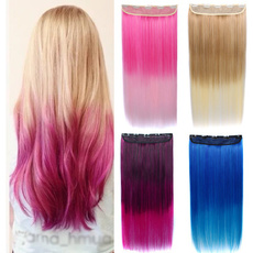 Synthetic, Hairpieces, Clip, Extension