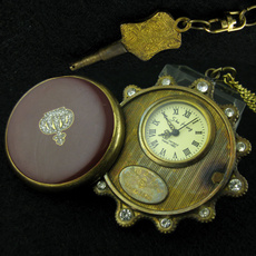 Antique, Brass, montredepoche, DIAMOND
