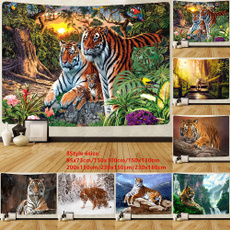 Tiger, treetapestry, foresttapestry, art