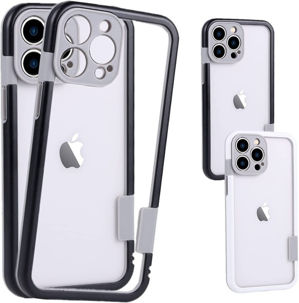for All iPhone 13 Pro Max Mini Bumper Case (No Back) Frame Backless