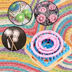 Fashion, Knitting, embellishknitmachine, daisy