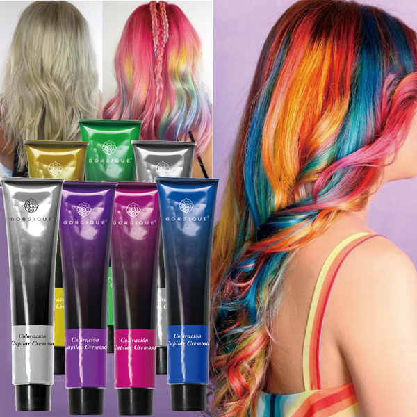 6 Colors Temporary Hair Color Wax, Color Hair Dye Hair Paint