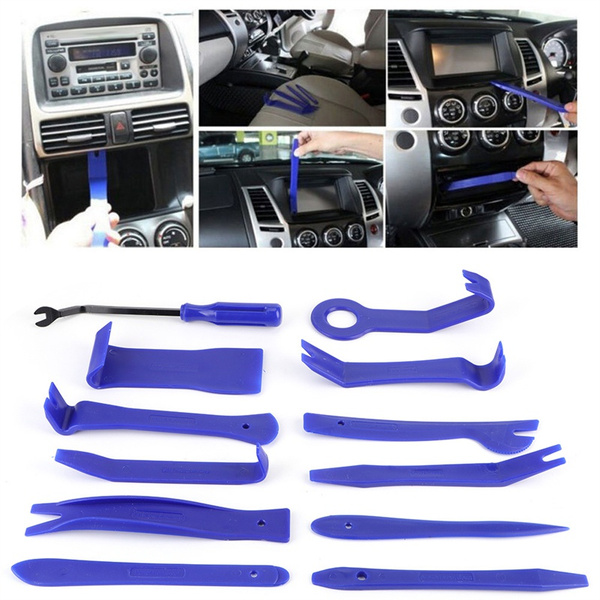 12-Piece Multi-Purpose Pry Bar And Removal Tool Kit For Auto Trim, Door ...