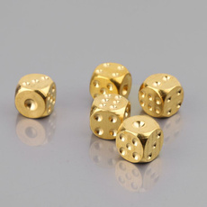 polyhedral, Brass, Dice, solid