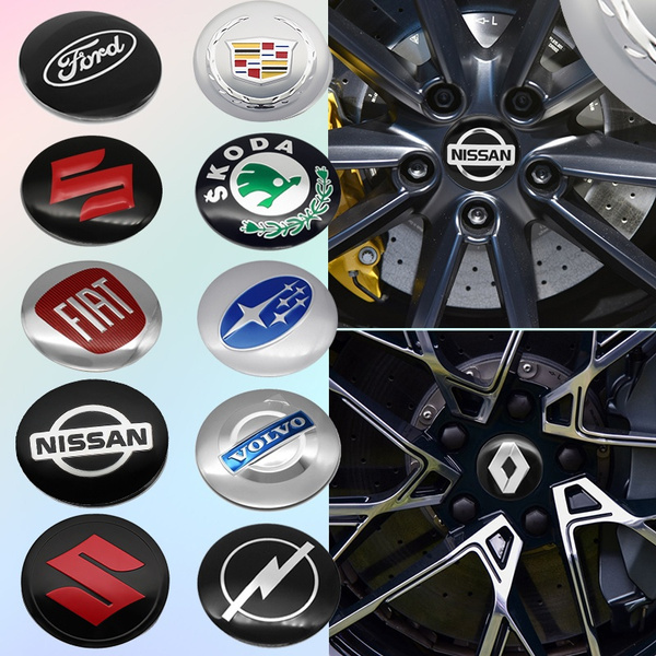 Wheel Stickers Center Cap Logo Badge Wheel Trims Rims Decal 3D