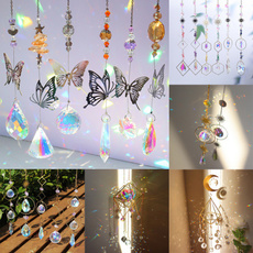 windchimesmoon, rainbow, crystal pendant, Garden