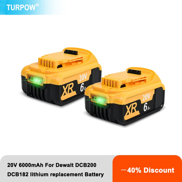 Energup 2 x 18V 5500mAh Replacement Battery for Dewalt Battery 18V DCB184 DCB200 DCB181 DCB182 DCB201 DCB205 Compatible with Dewalt 18V XR Power Tools