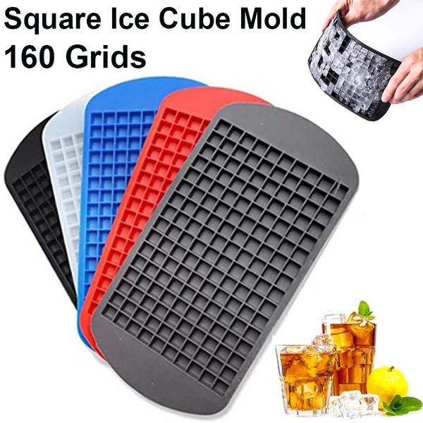 160 Grids Food Grade Silicone Bar Ice Cube Tray Mini Ice Cubes