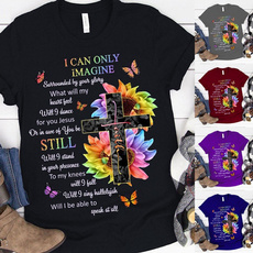 butterflyprint, Tops & Tees, summer t-shirts, Christian
