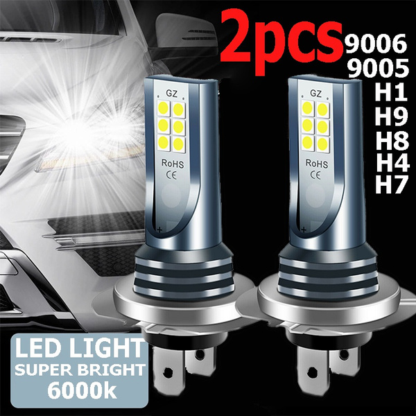 High Quality 2pcs H4 H7 H11 9005 9006 12 Fog Lights Led 6000K Headlight ...