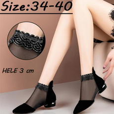 Summer, Lace, black lace, Women's Fashion