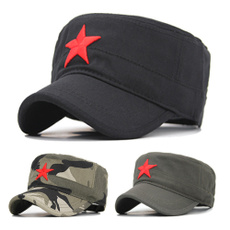 militaressailorbone, hatmilitarycamouflage, Star, embroiderystarflattopcap