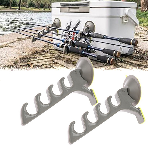 2PCS 1pcs Vehicle Rod Carrier Fishing Rod Holders With Suction Cups