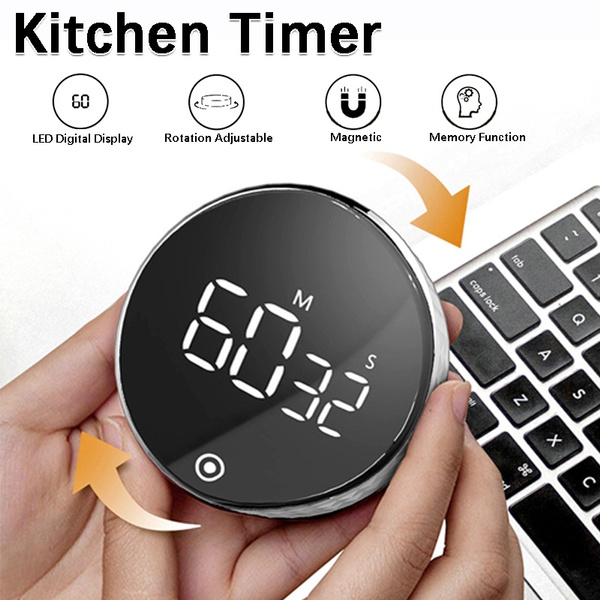 Magnetic Digital Timers Manual Countdown Kitchen Timer with 3 Volume ...