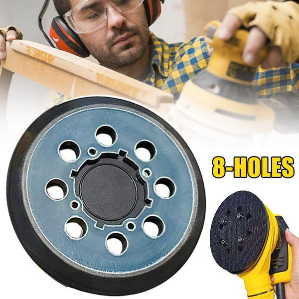 Mudder 2 Pieces 5 Inch 8 Hole Hook And Loop Orbital Sander Replacement Pad Backi