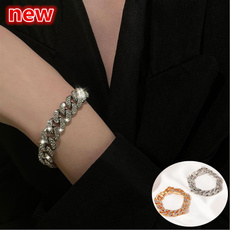 Fashion, koreanversion, Chain, Diamond Bracelet