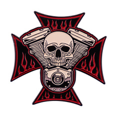 germaneagle, bikerbadge, Skeleton, Pins