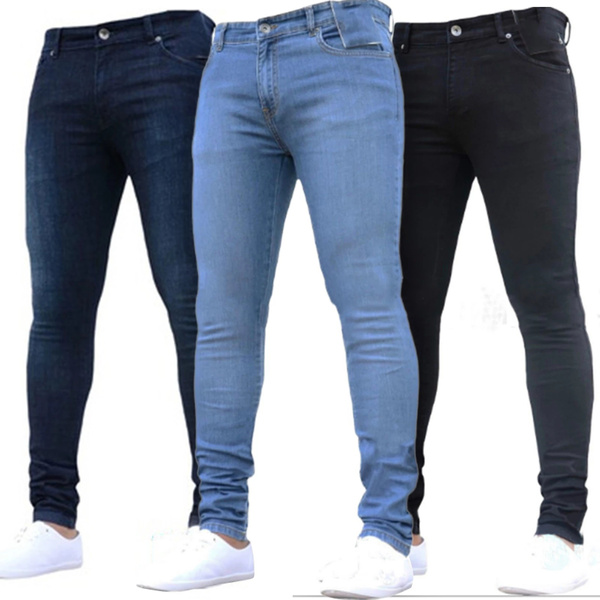 High rise jeans for men