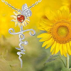 Fashion, Jewelry, Gifts, sunflowerpendant