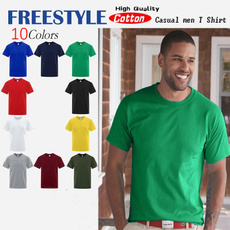 Бавовна, summer t-shirts, solidcolorshirtsformen, Shirt