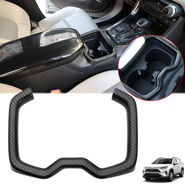 Xotic Tech Interior Center Console Gear Shift Frame Panel Water Cup Holder Decoration Cover Trim, Carbon Fiber Pattern, Compatible With Honda Accord 10th Gen 2018-2022 (Gas Version) In | Whizz Center - Foto 2