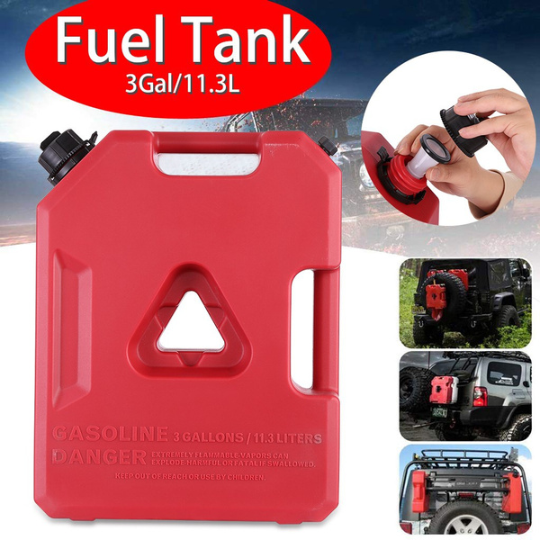 3 Gallon Fuel Pack Spare Container Off Road ATV Pack Jerry Can Polaris Gas Can Spare Fuel Tank