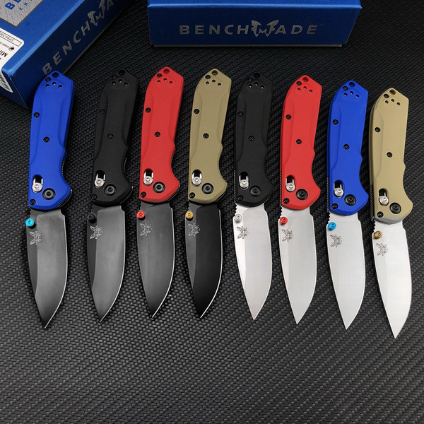 Benchmade Mini Freek Folding Knife 3 S90V Satin Plain Blade