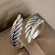 Jewelry, Angel, Silver Ring, Wings