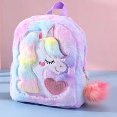 cute, School, Plush, Backpacks