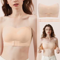 strapless, Breathable, Tops, Women's Fashion