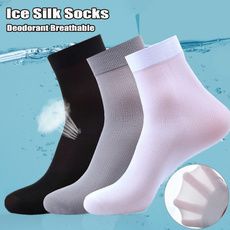 Summer, icesock, Cotton Socks, silkmenssock