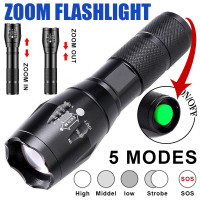Police 100000LM T6 LED Super Bright Zoom Flashlight Powerful Camping Lamp Torch! 