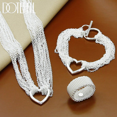 Sterling, Heart, Silver Jewelry, 925 sterling silver