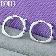 Sterling, party, Silver Jewelry, Hoop Earring