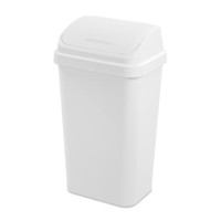 Sterilite 13 Gal Kitchen Swing Top Lidded Wastebasket Trash Can