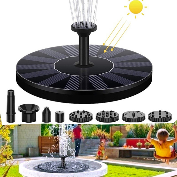 High Power Solar Power Fountain Floating Water Pump,8 Nozzle Solar ...