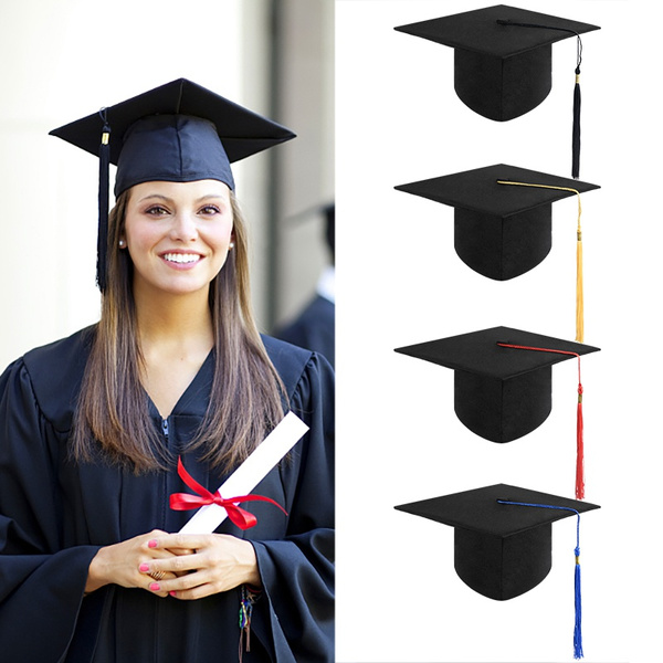 Adult Bachelor Graduation Caps with Tassels University Bachelors Master ...